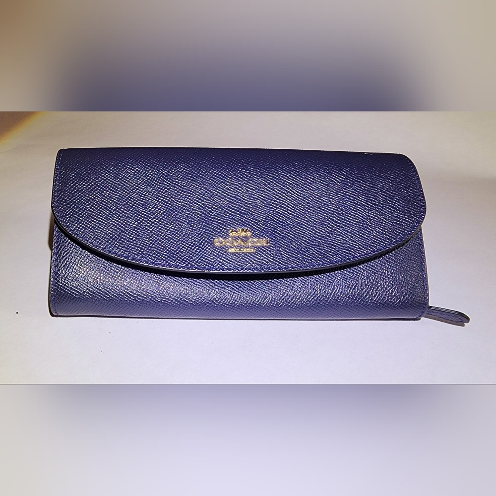 Coach Blue Women's Fold Over Clutch